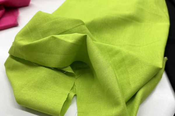 Лен с вискозой Лайм